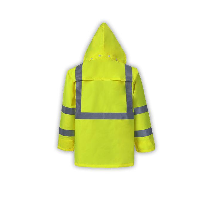 High Vis Light Weight Rain Jacket - Durable & Waterproof