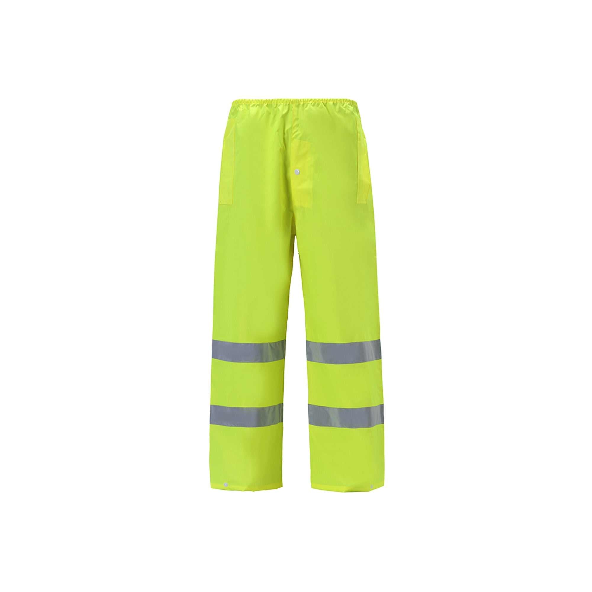 Hi Vis Rain Pants - Lightweight, Reflective, Polyester Oxford