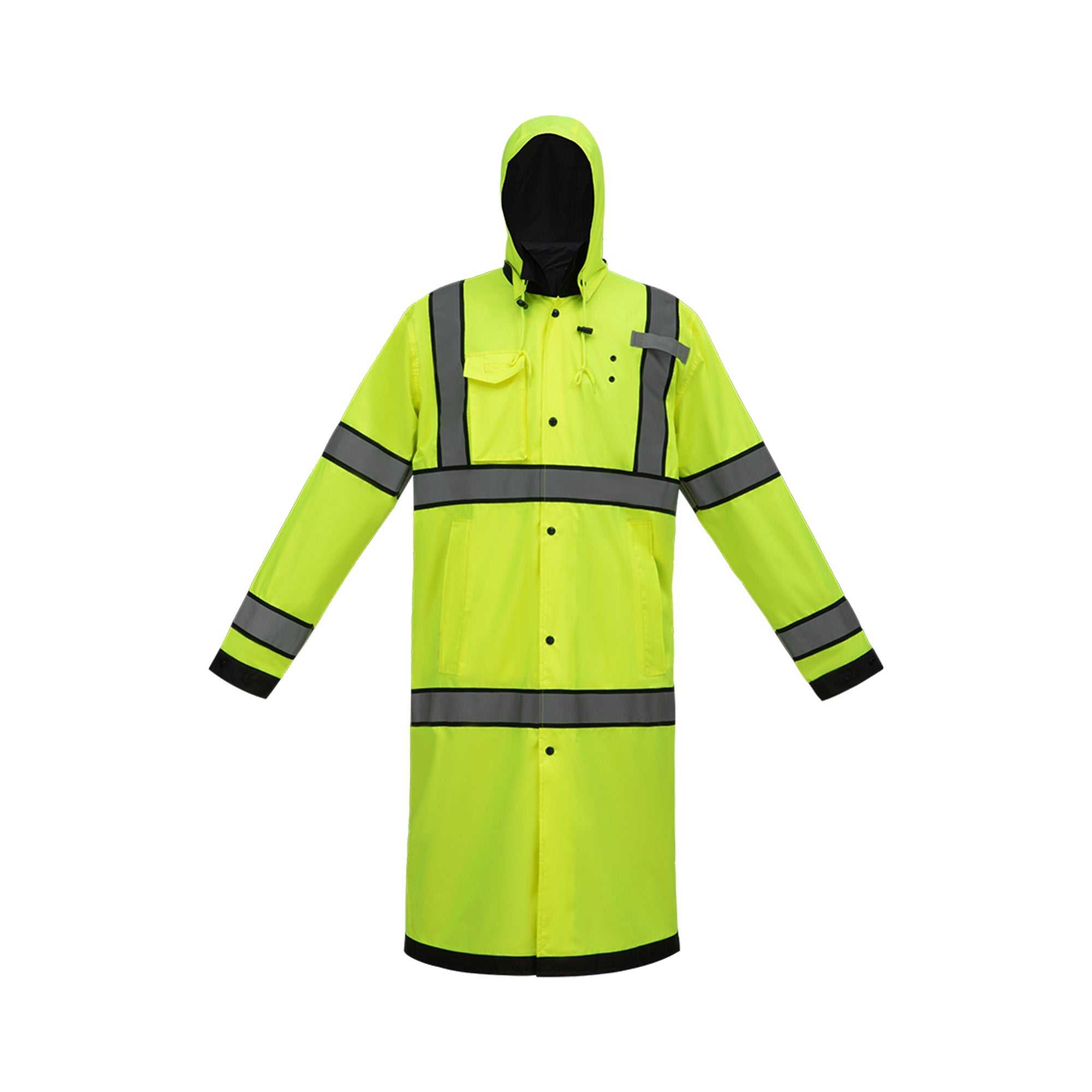 High Vis Raincoat - Class 3 Reversible, Waterproof, Reflective
