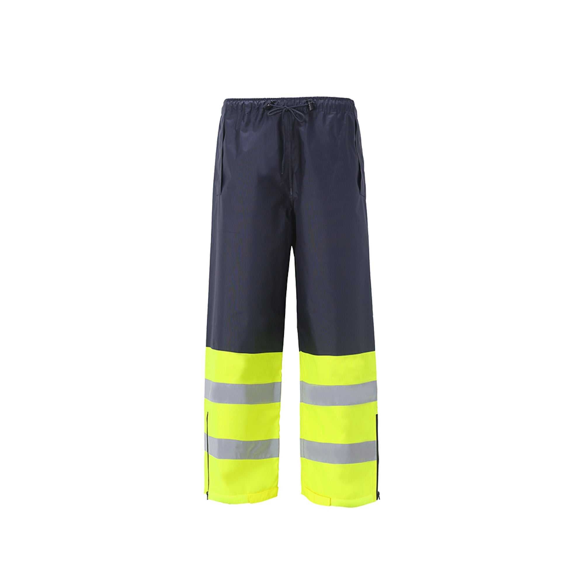 High Vis Rain Pants | Waterproof Safety Gear with Reflective Stripes