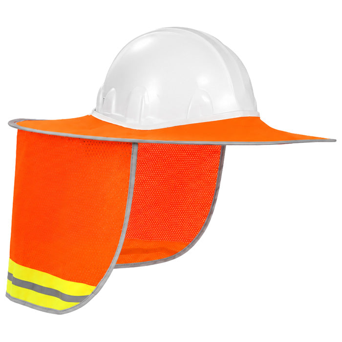 CHS-OR High Visibility Cooling Hard Hat Sunshield, Orange, Mesh