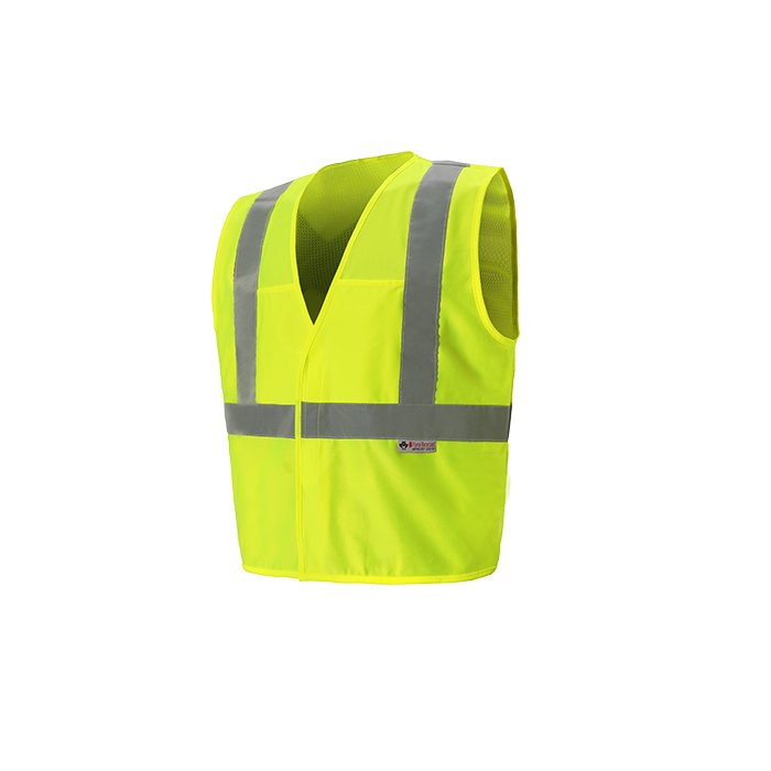 High-Visibility Flame Retardant Vest | Lime Class 2 X-Back (FR150C-2)