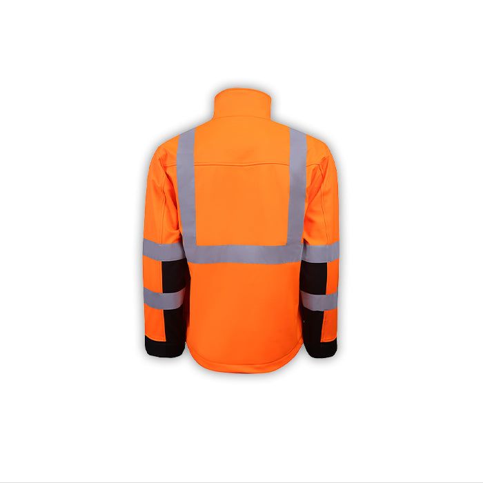 High Vis Softshell Jacket - Durable, Water-resistant & Reflective