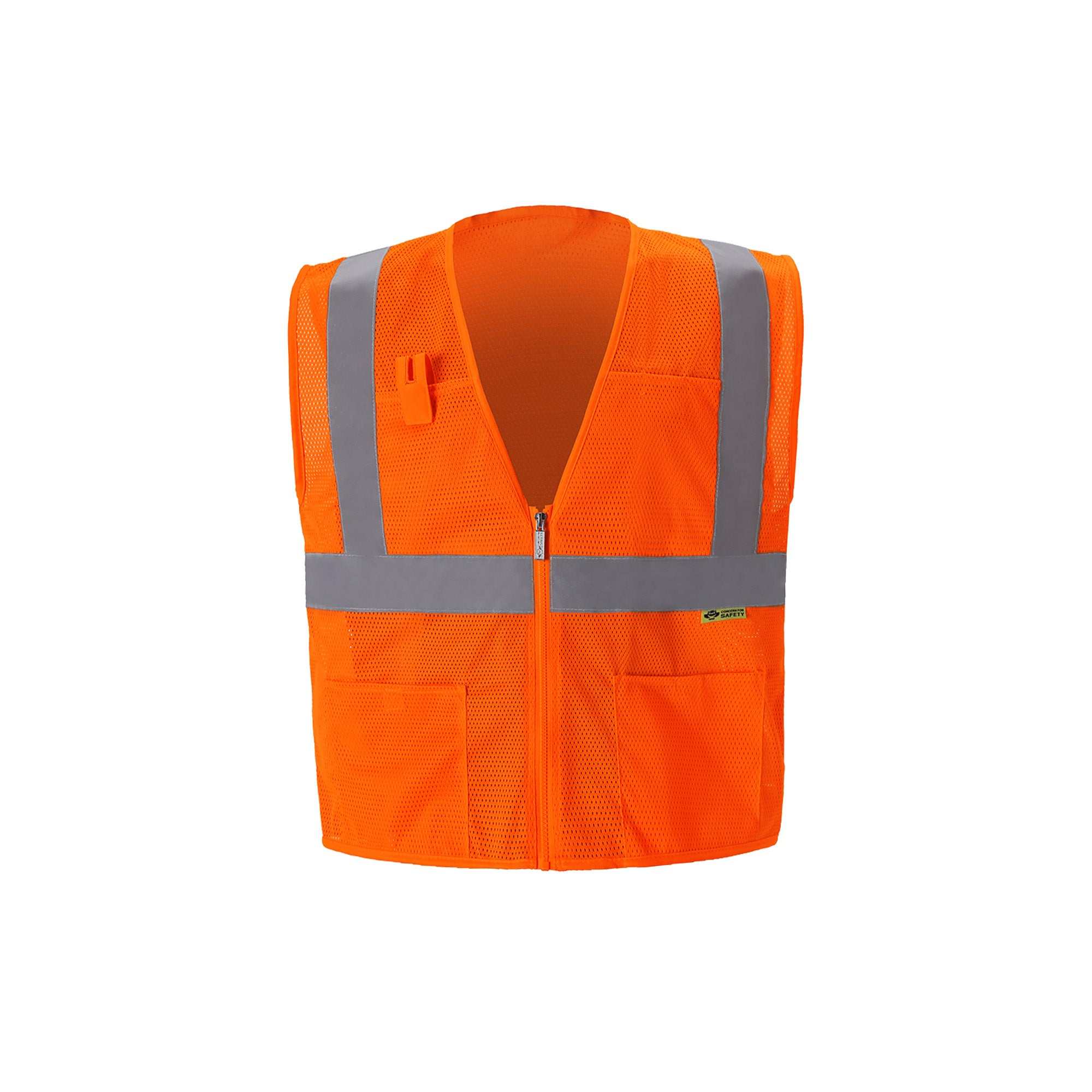 High Vis Economy Vest - A320C-2 with Zipper Front Closure