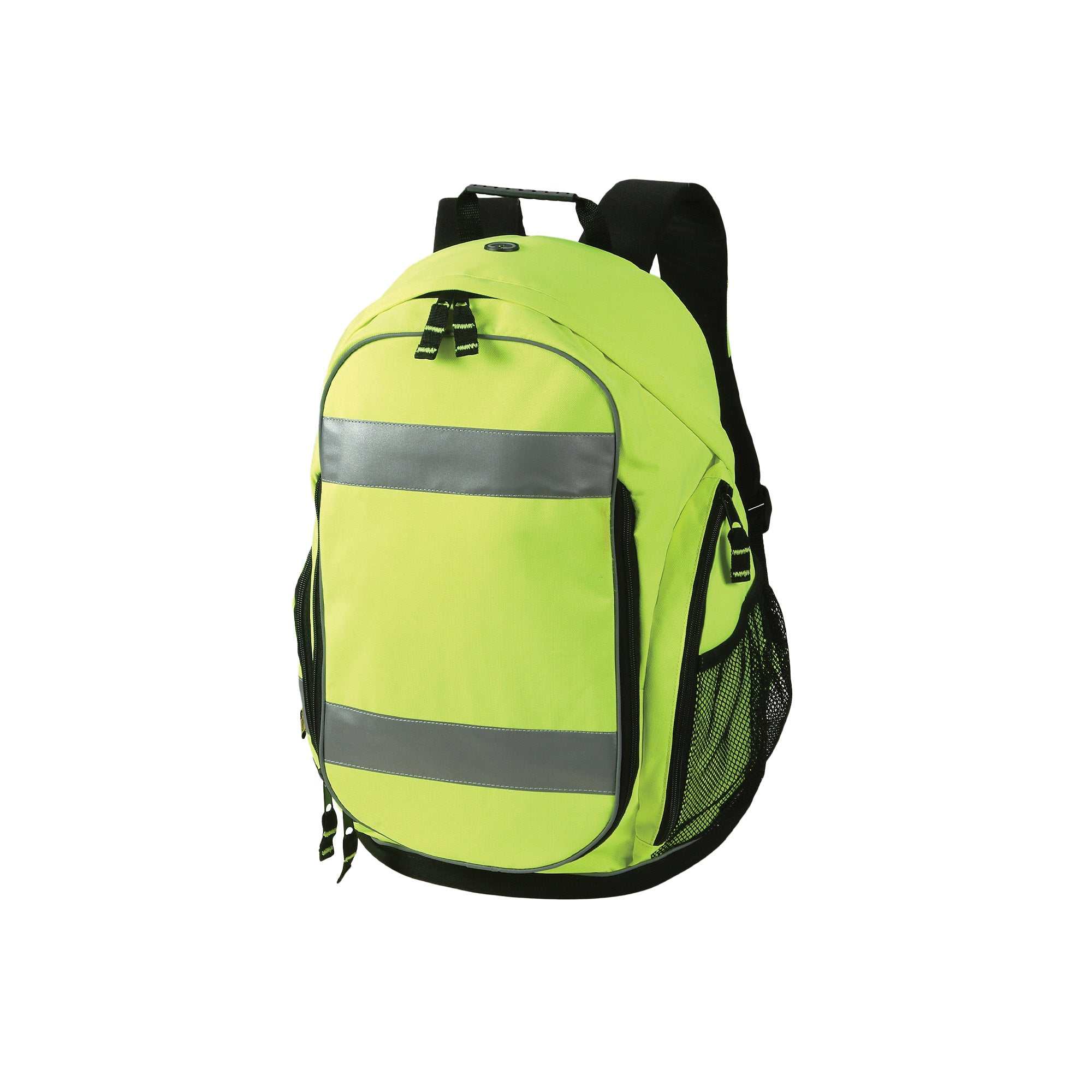 High Vis Backpack with Reflective Trims for Extra Visibility | BP65-01
