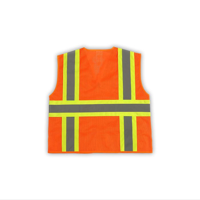 Mesh Contrast High Vis Vest - Vest with Reflective Stripes M7038C-2
