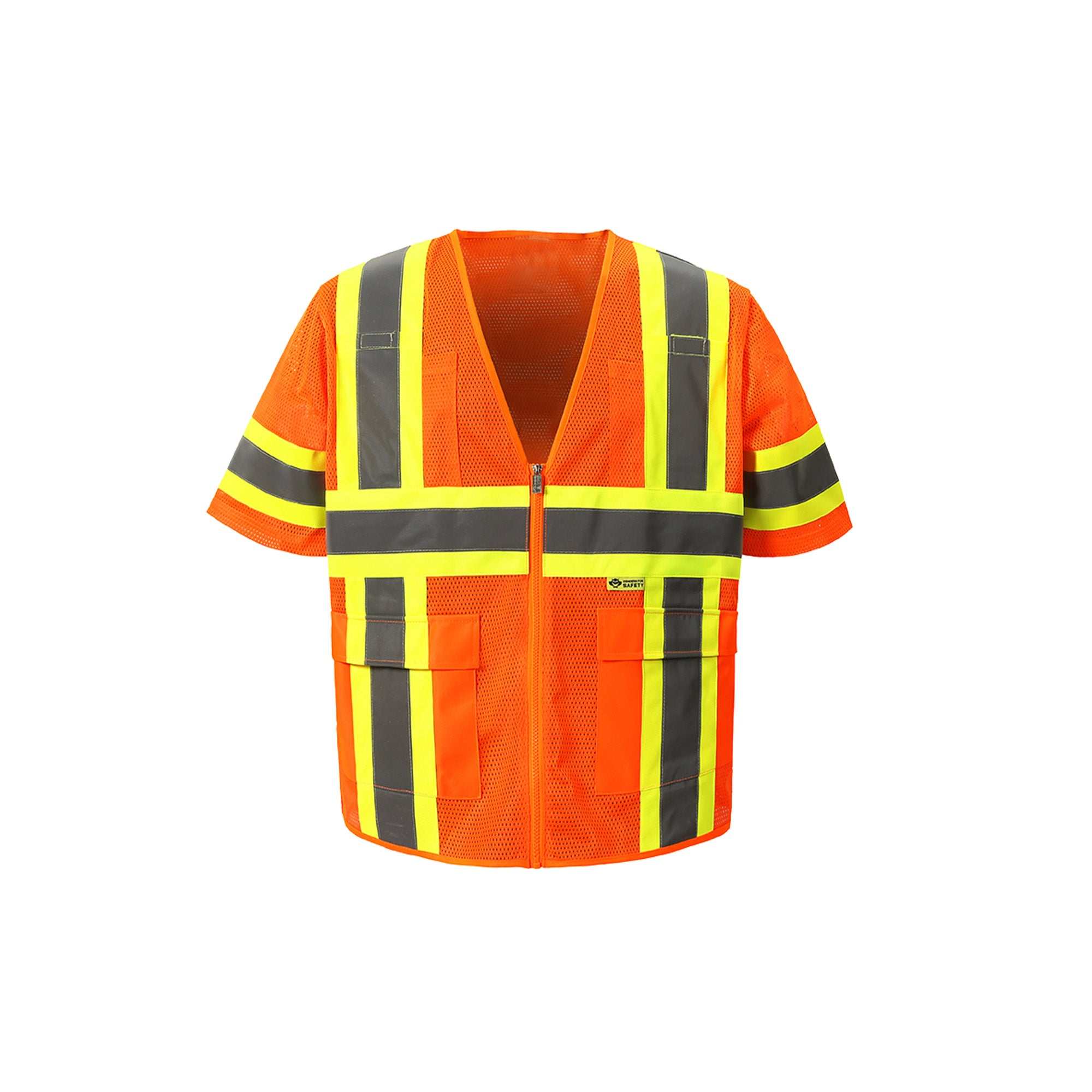 Mesh Contrast High Vis Vest - Reflective & Functional M7138C-3