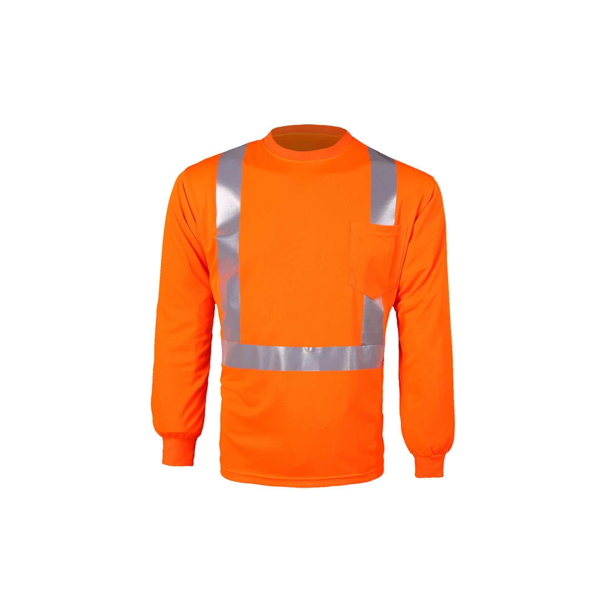 High Vis Long Sleeve Birdseye T-Shirt | ANSI Class 2 Certified