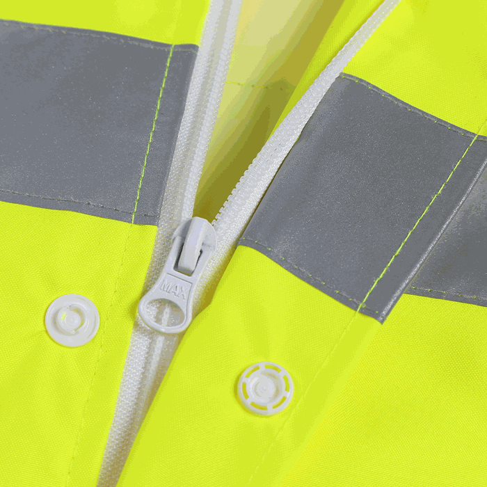 High Vis Light Weight Rain Jacket - Durable & Waterproof