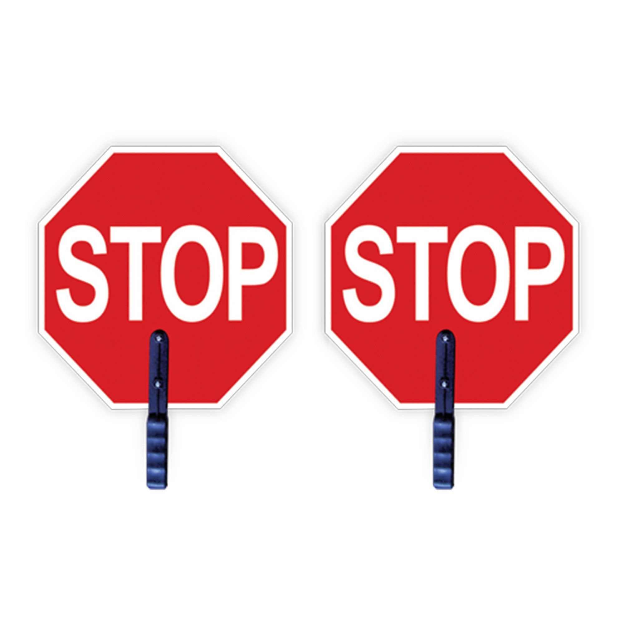 1860E Traffic Sign, 18 W x 18 H, High impact PS material with 5" plastic handle, Reflective, Red, Sold by Case