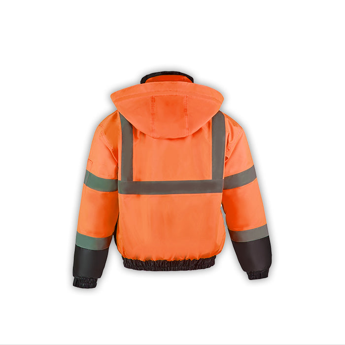 230C-3 Hi-Vis Class 3 Lightweight Bomber Jacket with Detachable Hood