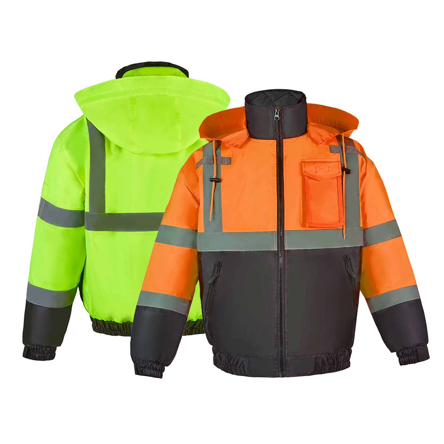 230C-3 Hi-Vis Class 3 Lightweight Bomber Jacket with Detachable Hood