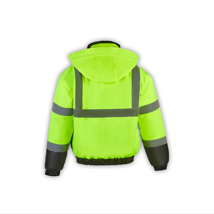 230C-3 Hi-Vis Class 3 Lightweight Bomber Jacket with Detachable Hood