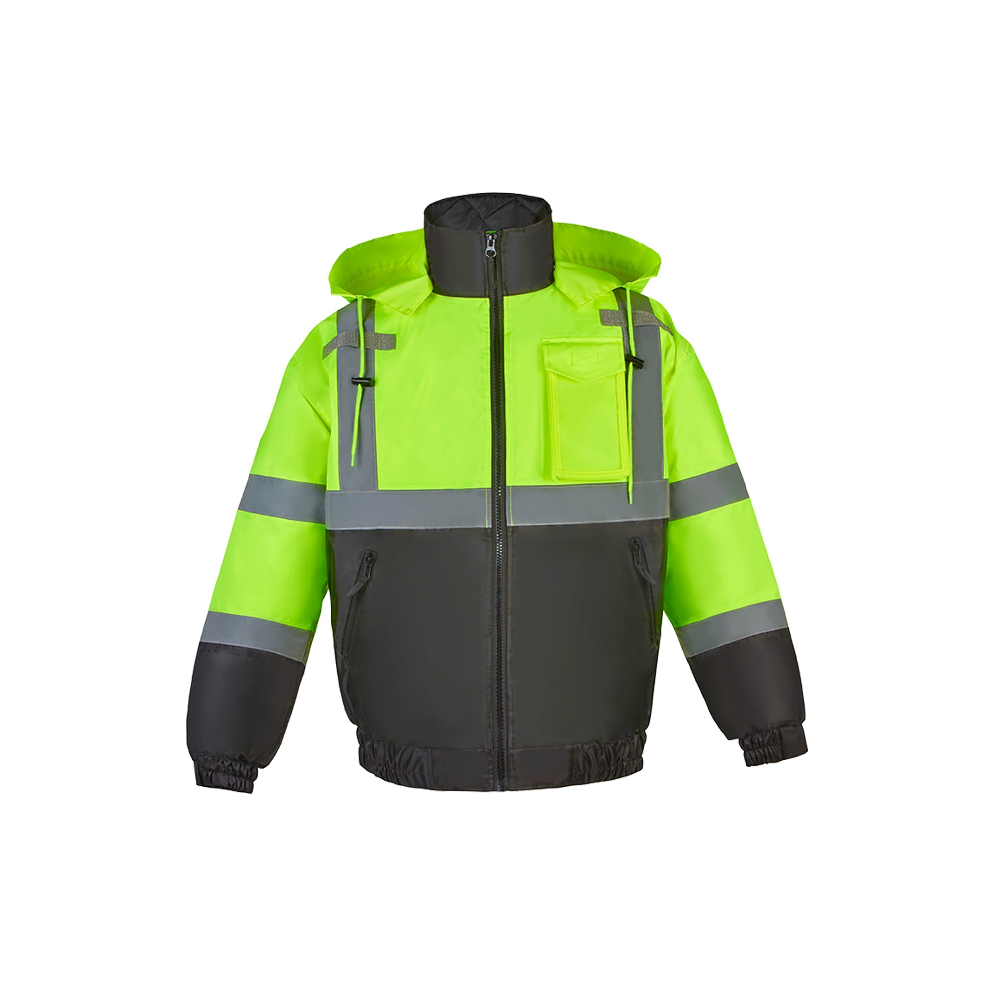 230C-3 Hi-Vis Class 3 Lightweight Bomber Jacket with Detachable Hood