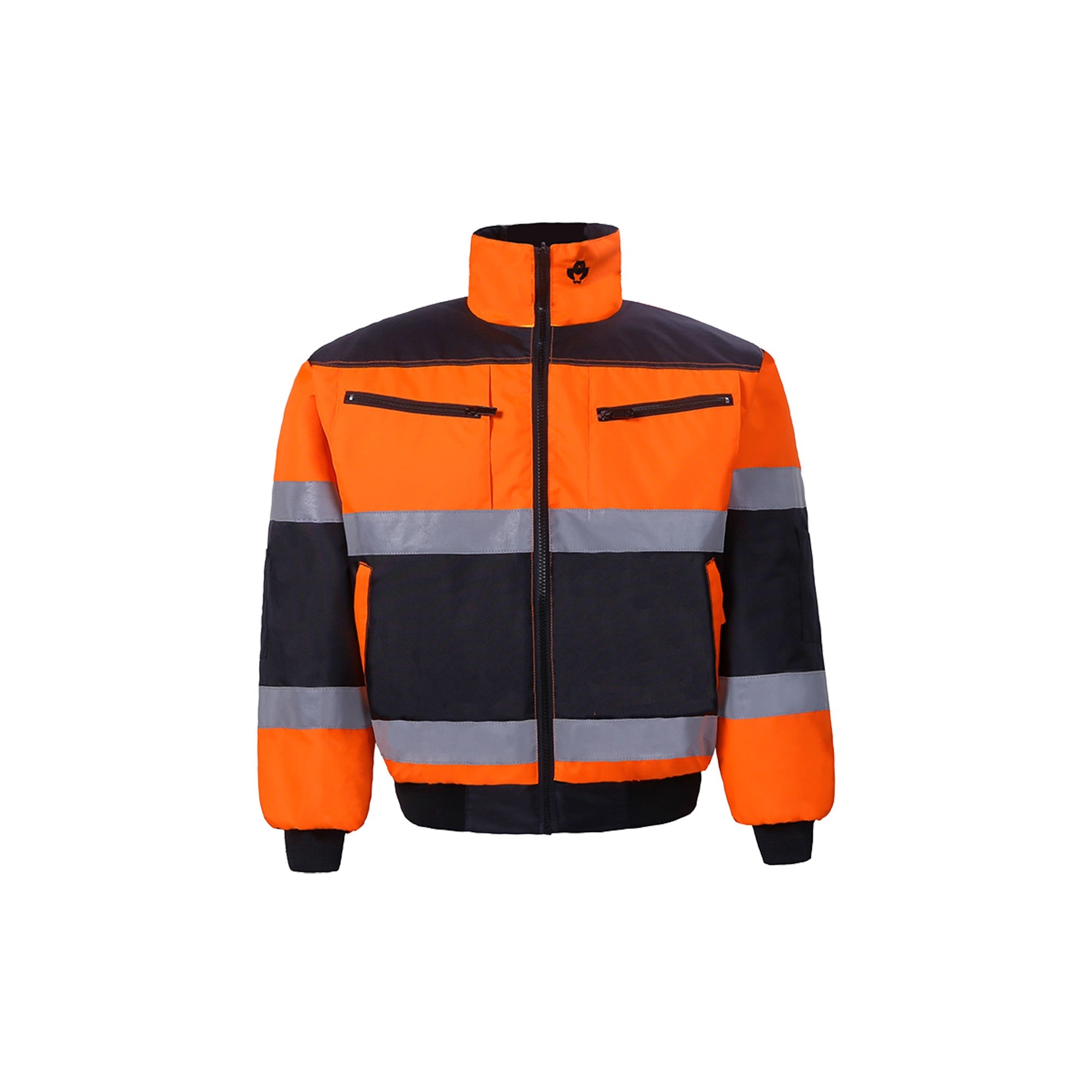 300C-3 Hi-Vis Reversible Jacket with Reflective Stripes, Quilted Lining, and 8 Pockets – Heavy Duty Zipper Closure