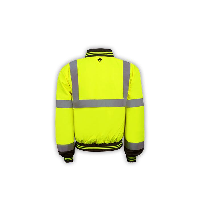 317C-3 High Visibility Light Weight Windbreaker, Class 3, Lime, 150 Denier