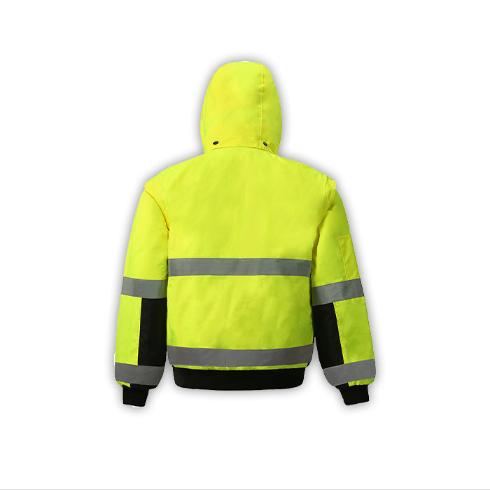 2W 330C-3/350C-3 High Viz Class 3 Reversible Bomber Jacket