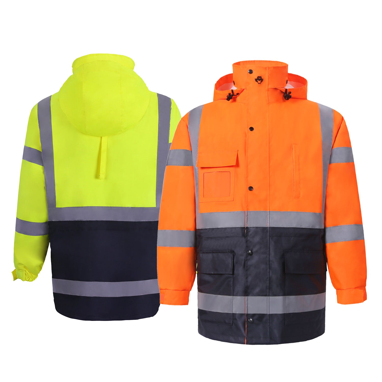 2W 363C-3/360C-3 High Viz Class 3 Rain Parka and Body Warmer