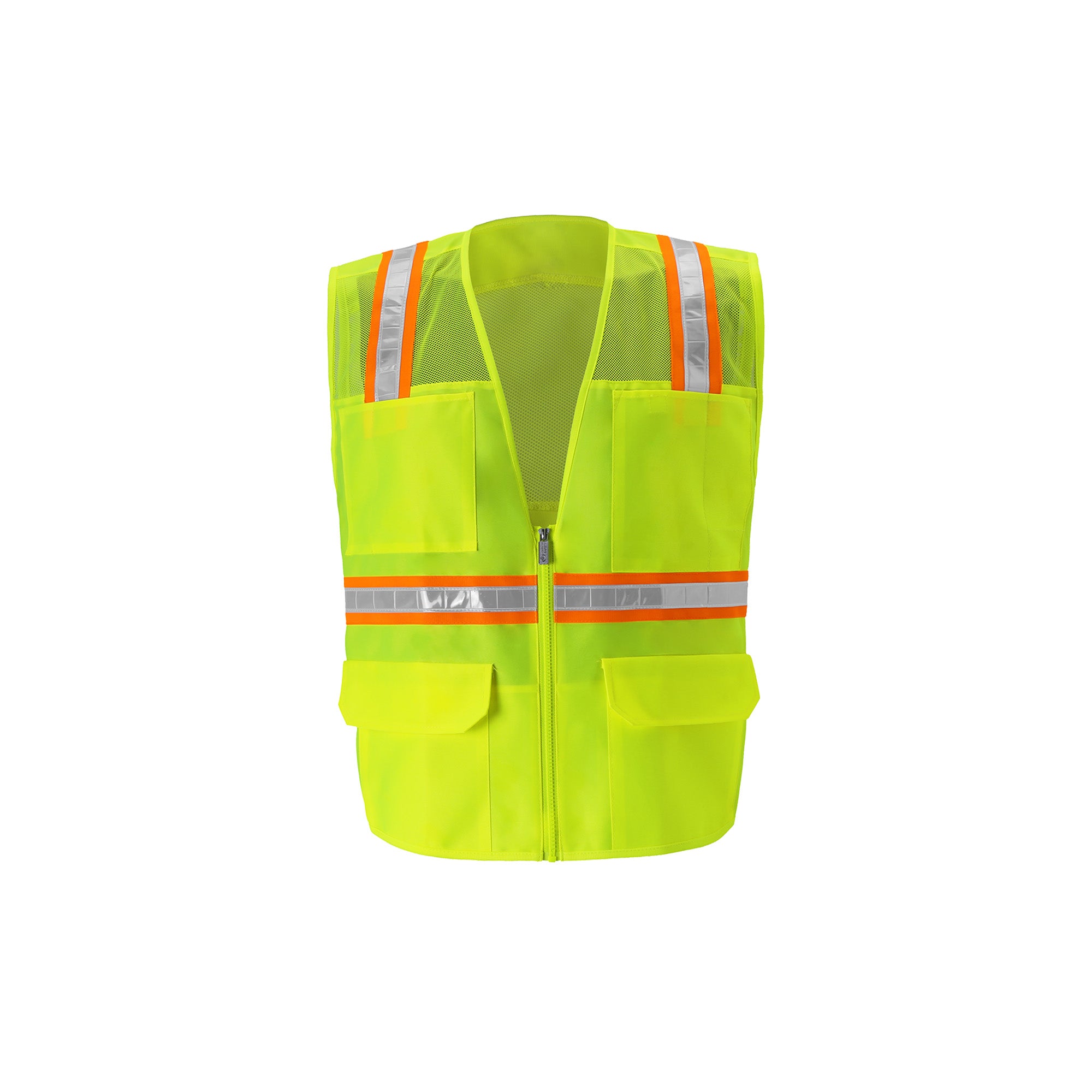 2W 8038-M/8048-M Mesh Multi-Pocket Safety Vest