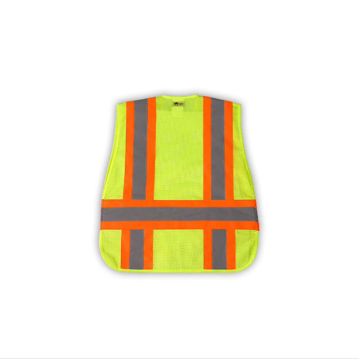 DS525C-2 High Visibility Contrast DOT Style Vest, Class 2, Lime, Mesh