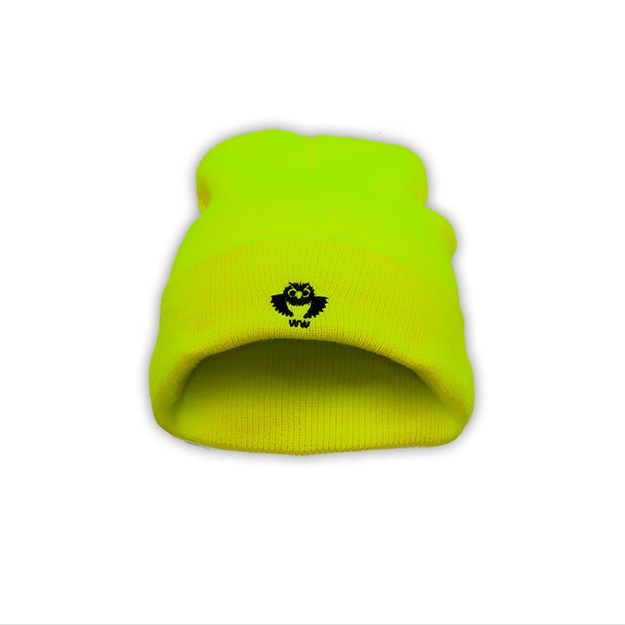 KCL-12 High Visibility Knitted Cap, Lime, Acrylic