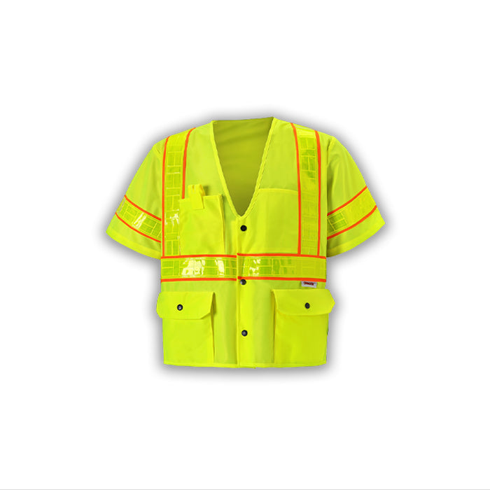 2W S8148C-3/S8138C-3 Zipper Front Oralite® High Viz Vest