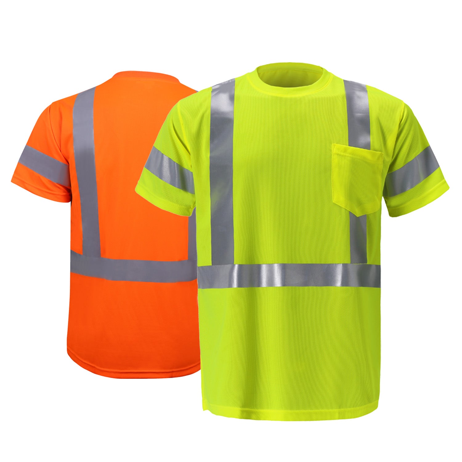 2W TB115C-3/TB113C-3 High Viz Short Sleeve Birdseye T-Shirt