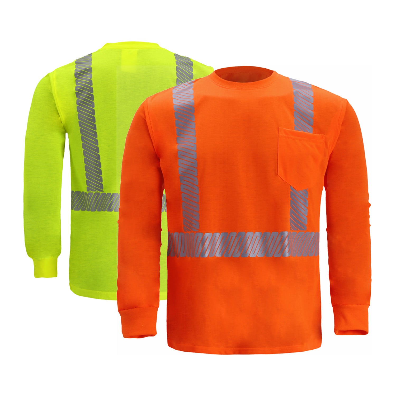 2W TL123C-2/TL125C-2 High Viz Long Sleeve Jersey T Shirt