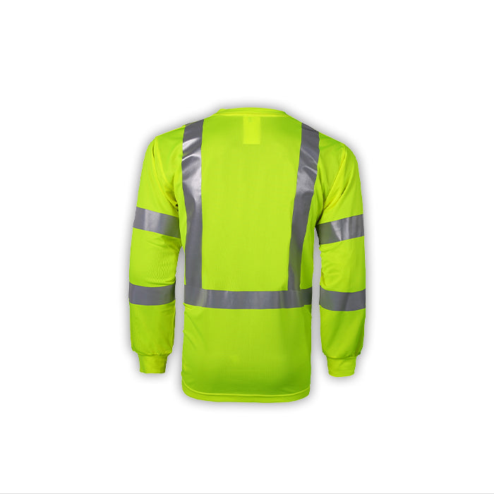 2W TLB133C-3/TLB135C-3 High Viz Long Sleeve Birdseye T-Shirt