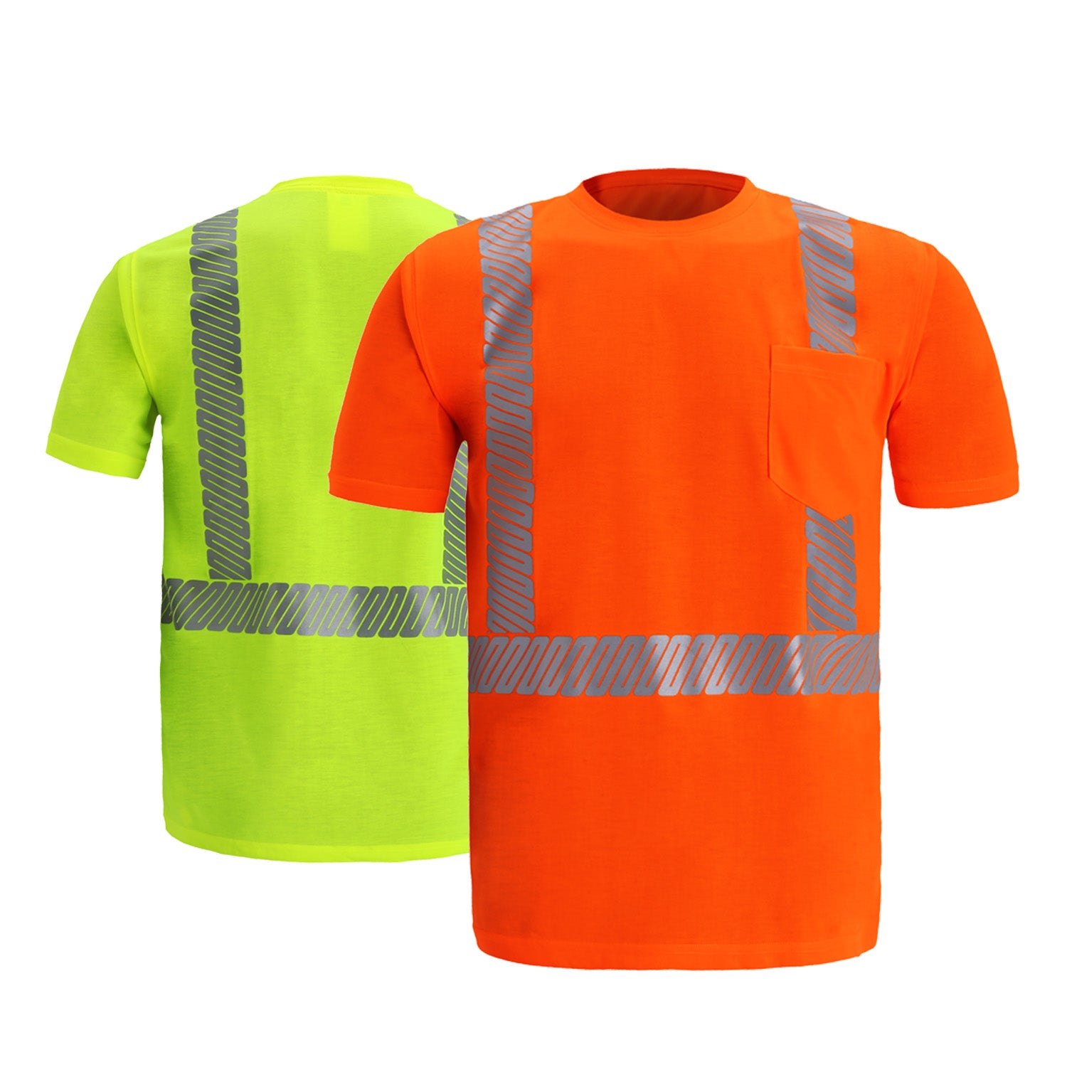 2W TS103C-2/TS105C-2 High Viz Short Sleeve Jersey T Shirt