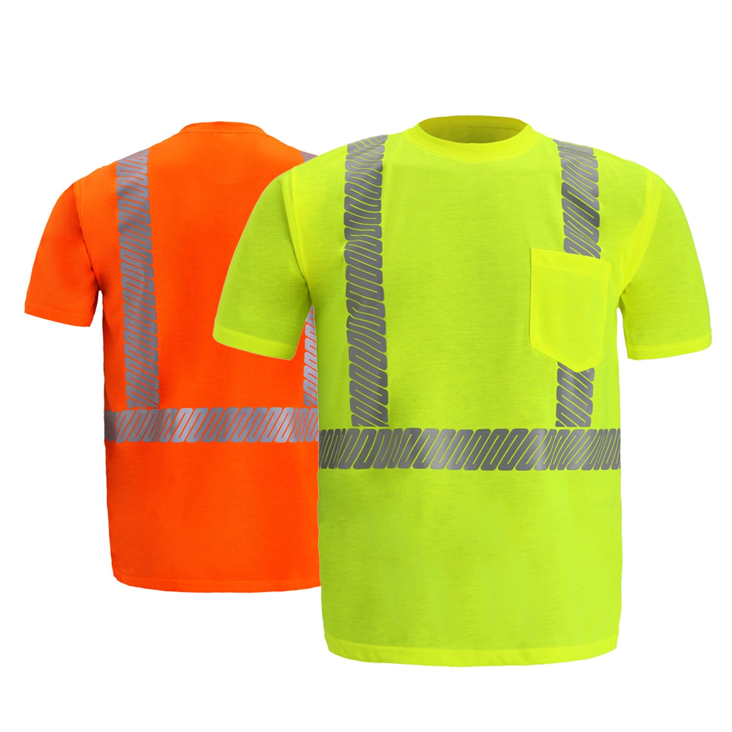 2W TS105C-2/TS103C-2 High Viz Short Sleeve Jersey T Shirt