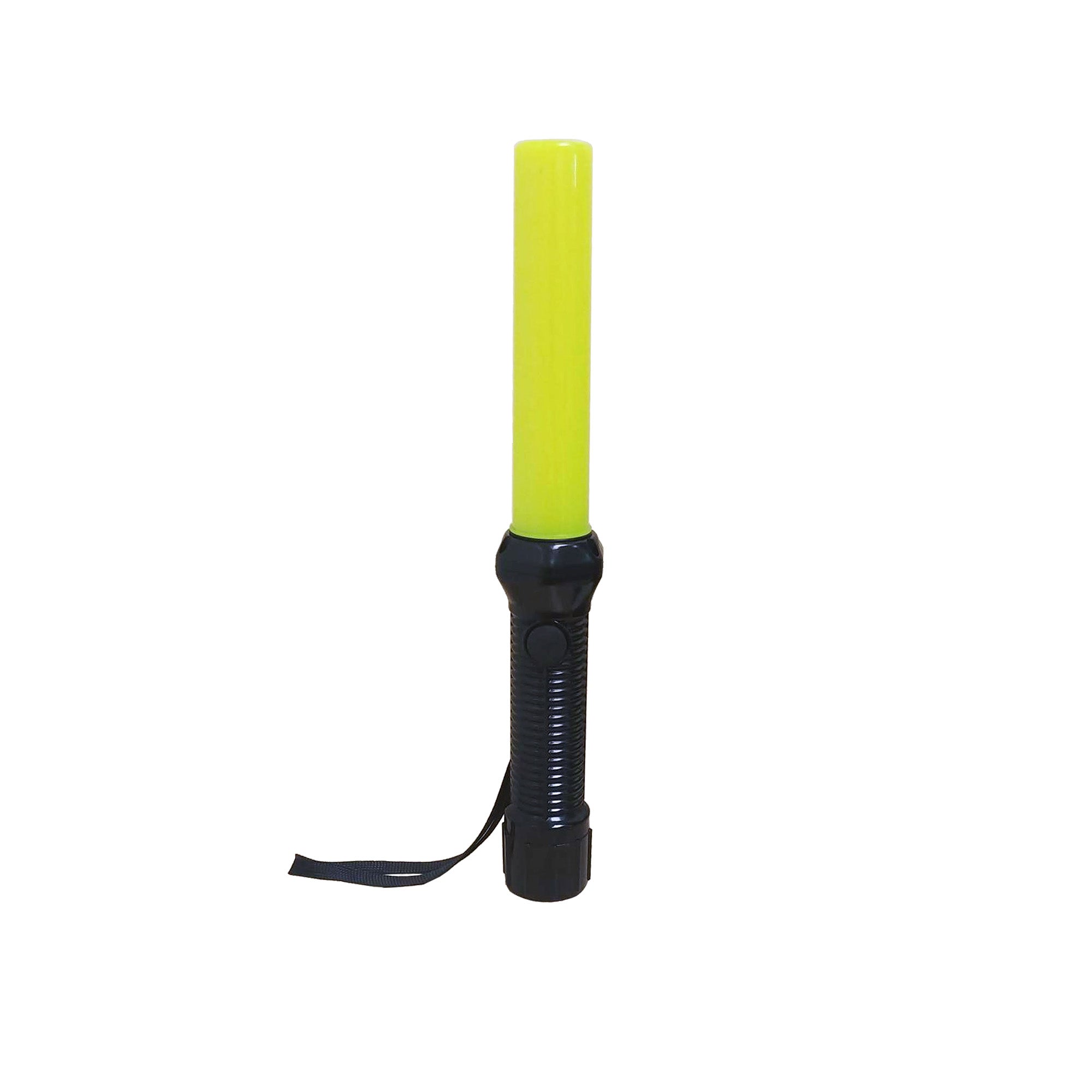 BAL-12 Light Weight Traffic Baton with LED Flashlight, Lime, 12" Long