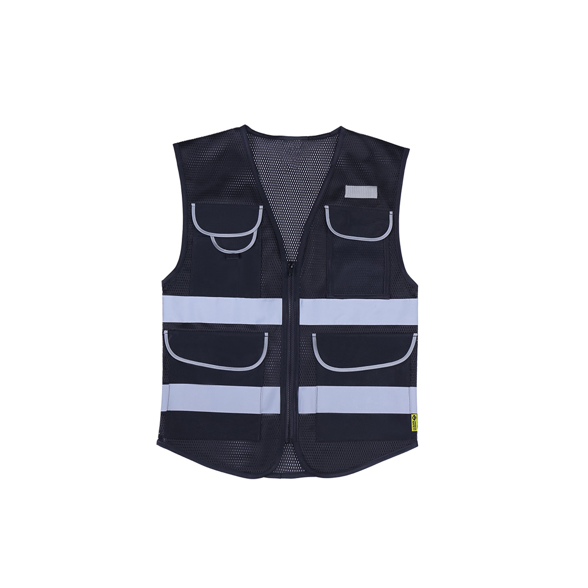 2W CV-BK Premium Black Safety Vest