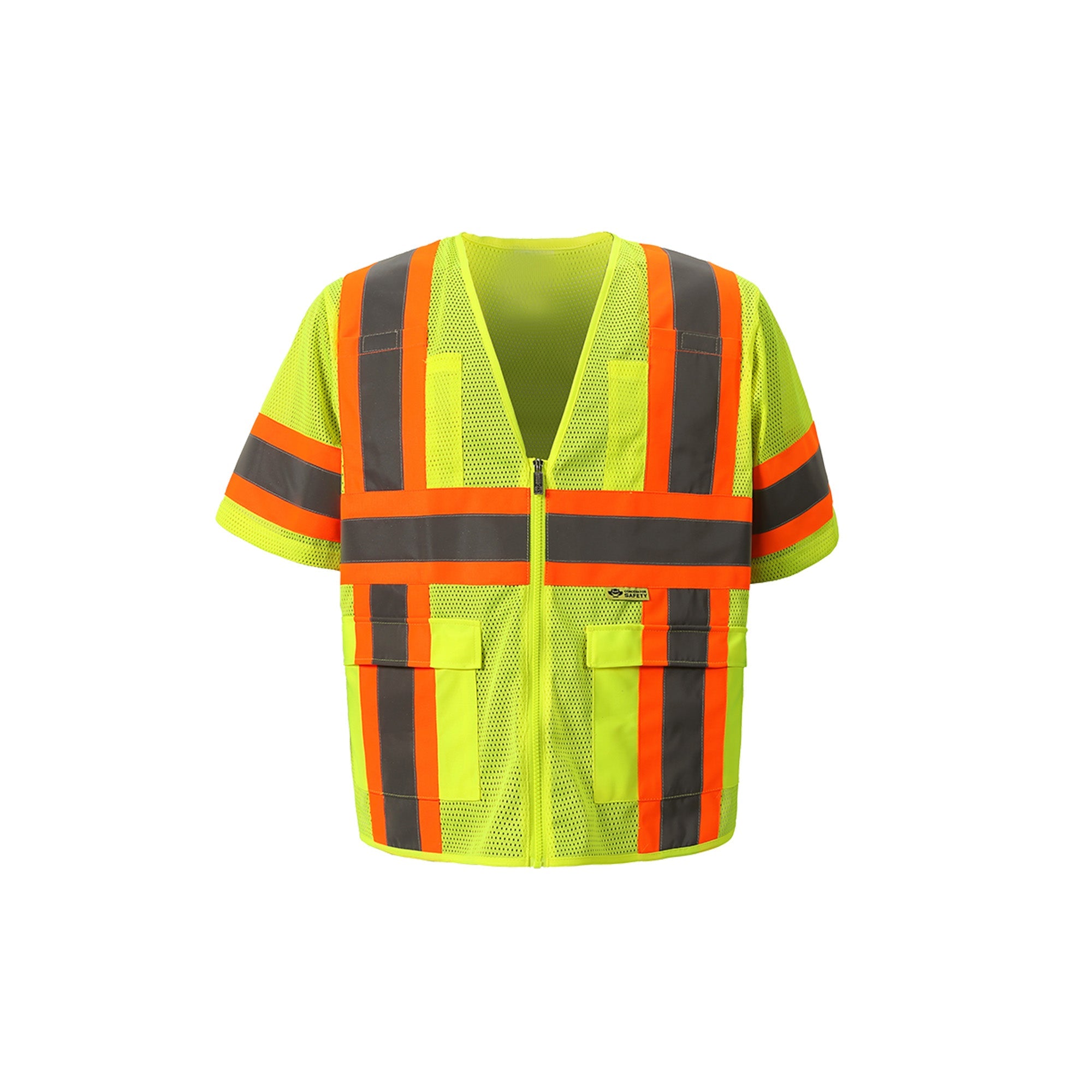 2W M7148C-3/M7138C-3 Mesh Contrast Hi-Viz Vest